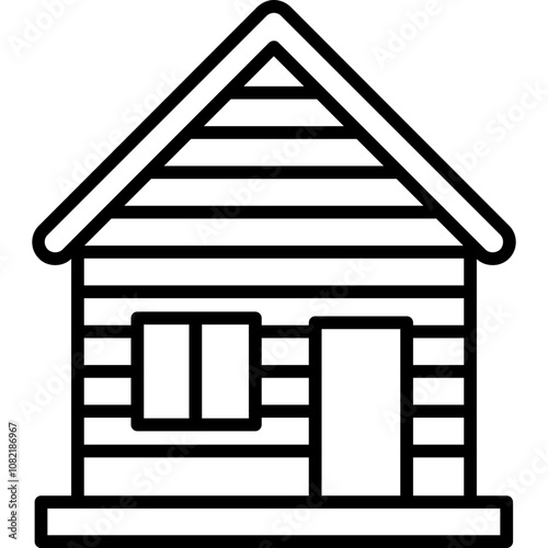 Ski Lodge Icon