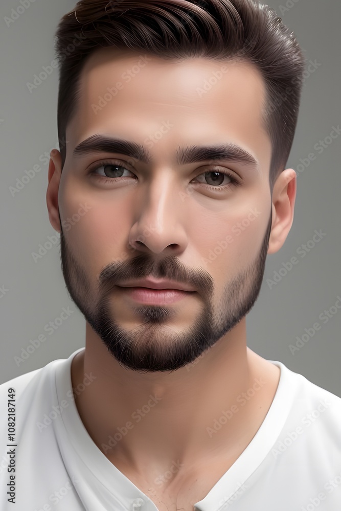 ia generated. look of a man man looking straight ahead. portrait of a man. portrait of a person. ia generated. look of a man man looking straight ahead. portrait of a man. portrait of a person.