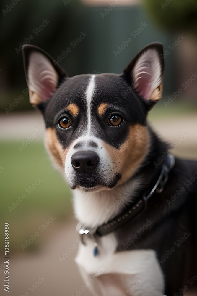 ia generated. dog. portrait of a dog. look of a dog dog with collar sitting dog ia generated. dog. portrait of a dog. look of a dog dog with collar sitting dog