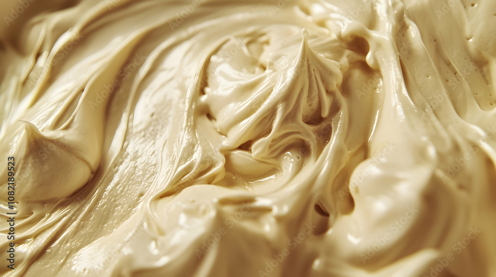 Creamy Whipped Texture Close-up Abstract Background Creamy Whipped Texture Close-up Abstract Background