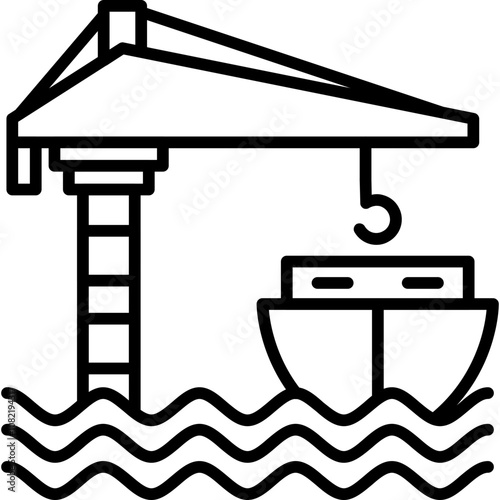Shipping Yard Icon