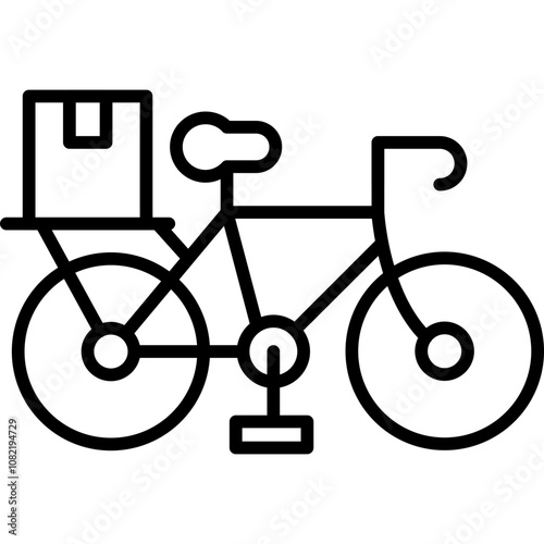 Delivery Bicycle Icon