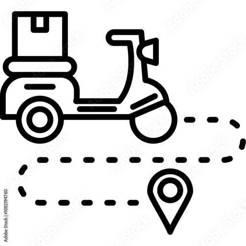 Delivery Route Icon