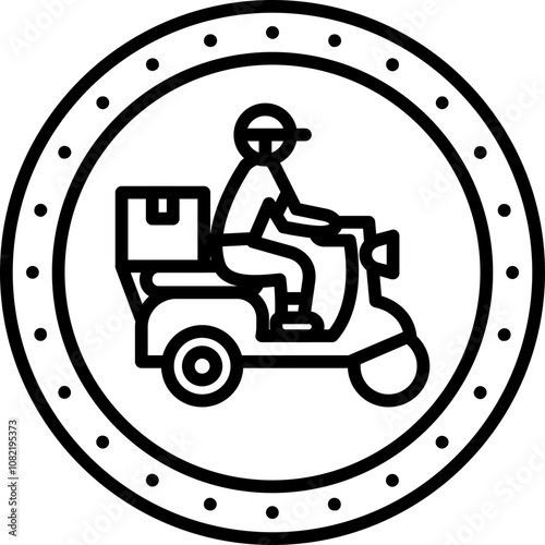 Delivery Service Badge Icon