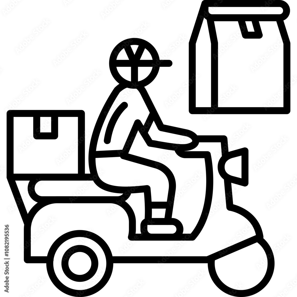 Breakfast Delivery Icon