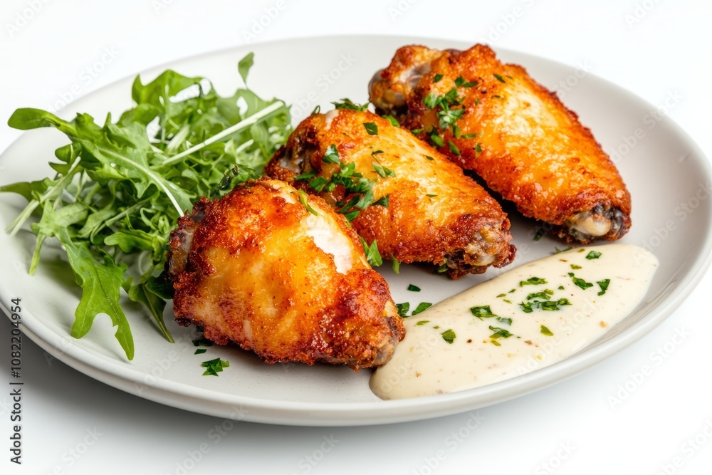 Grilled chicken wings with herbs and sauces, a classic dish for Super Bowl Sunday celebrations. Grilled chicken wings with herbs and sauces, a classic dish for Super Bowl Sunday celebrations.