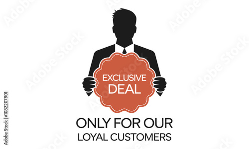 Exclusive Deal Concept - Minimal Vector Design 