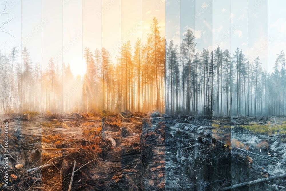 Deforestation and its consequences for the ecosystem: deforested areas and loss of biodiversity Deforestation and its consequences for the ecosystem: deforested areas and loss of biodiversity