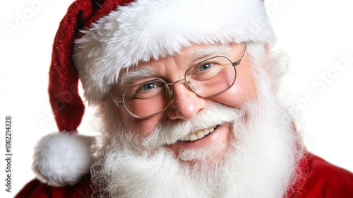 Close-Up of a Smiling Santa Claus photo