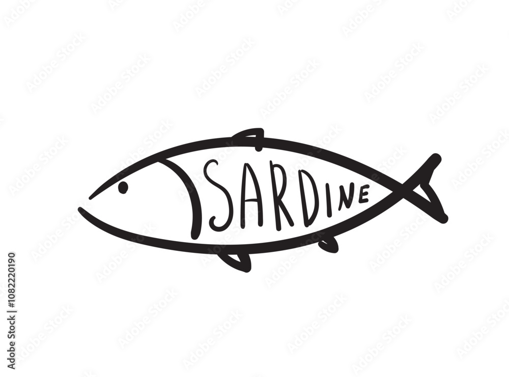 Hand drawn pilchard, doodle sardine fishes, sketched fish pictogram, sardines icon, sketchy sea animals Hand drawn pilchard, doodle sardine fishes, sketched fish pictogram, sardines icon, sketchy sea animals