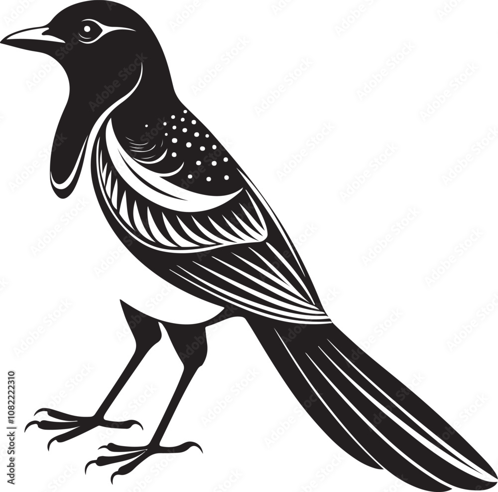 Naklejka premium cuban trogon bird vector illustration