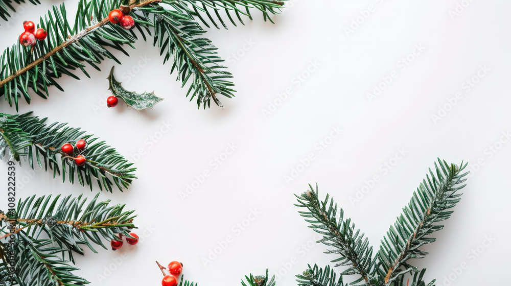 christmas tree branches isolated on white christmas tree branches isolated on white