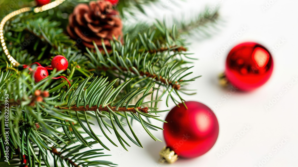 christmas tree branches isolated on white christmas tree branches isolated on white