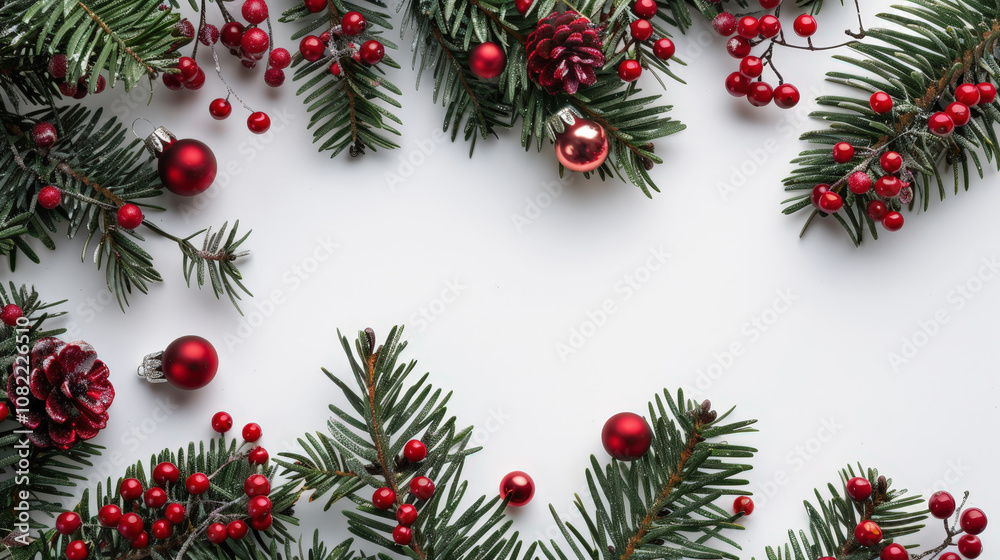 christmas tree branches isolated on white christmas tree branches isolated on white