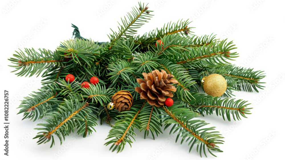 christmas tree branches isolated on white christmas tree branches isolated on white