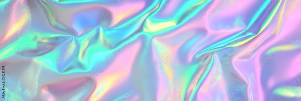 Shimmering Iridescent Fabric Texture with Colorful Hues Creating a Dynamic and Alluring Background for Creative Projects and Modern Designs Shimmering Iridescent Fabric Texture with Colorful Hues Creating a Dynamic and Alluring Background for Creative Projects and Modern Designs
