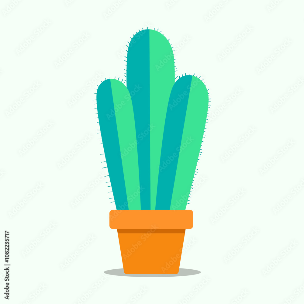 Cactus 2 flat design Cactus 2 flat design