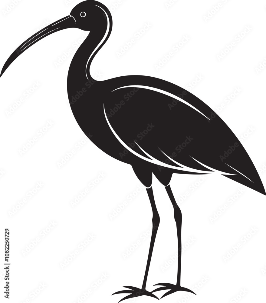 Obraz premium giant ibis bird vector illustration