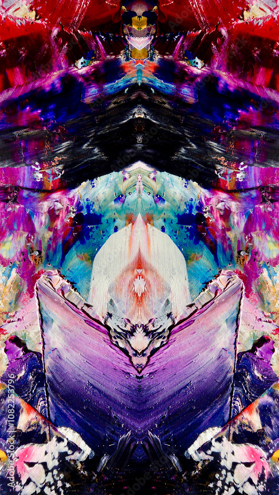 Fototapeta premium Abstract art background . Hand painting artwork on canvas .