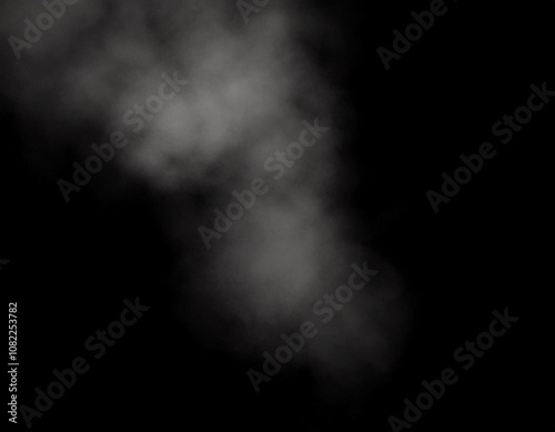 smoke on black background