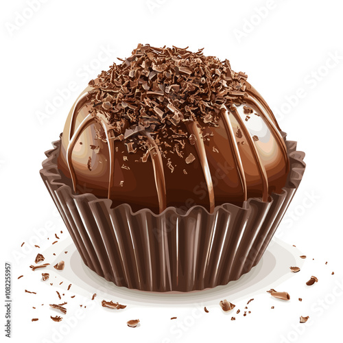 Brazilian Brigadeiro – Decadent Chocolate Truffle Illustration