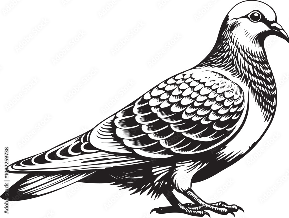 Obraz premium grenada dove bird vector illustration