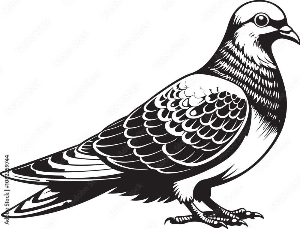 Obraz premium grenada dove bird vector illustration