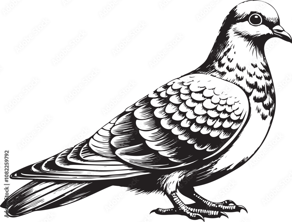 Obraz premium grenada dove bird vector illustration