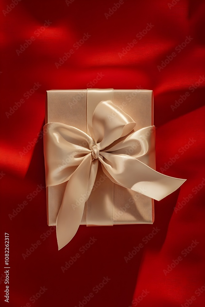 A pile of beautifully wrapped gifts in shades of blue, red, and white is placed on the right side against a deep royal blue background. A pile of beautifully wrapped gifts in shades of blue, red, and white is placed on the right side against a deep royal blue background.