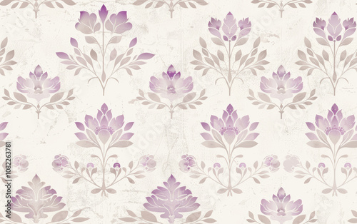 Vintage floral texture art background 