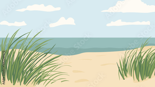 Beach Grass by the Sea