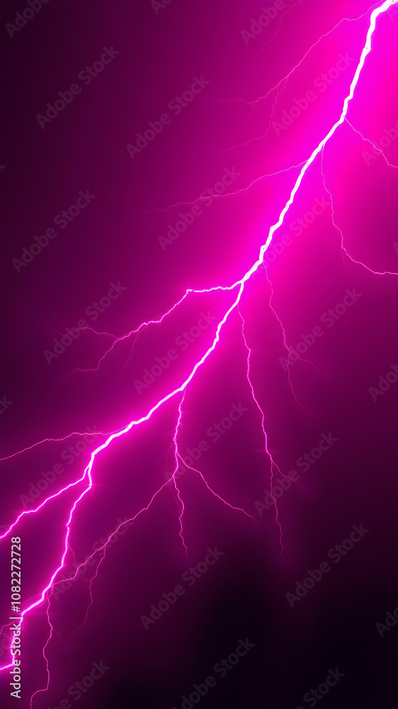 Pink plasma lightning energy streaking across dark background for wallpaper cover backdrop design. Generative AI Pink plasma lightning energy streaking across dark background for wallpaper cover backdrop design. Generative AI