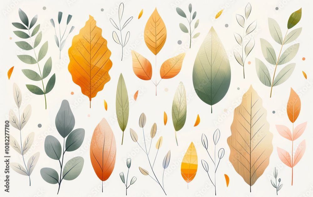 Fototapeta premium Vintage floral texture art background