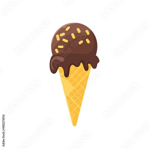 Chocolate Ice Cream Cone