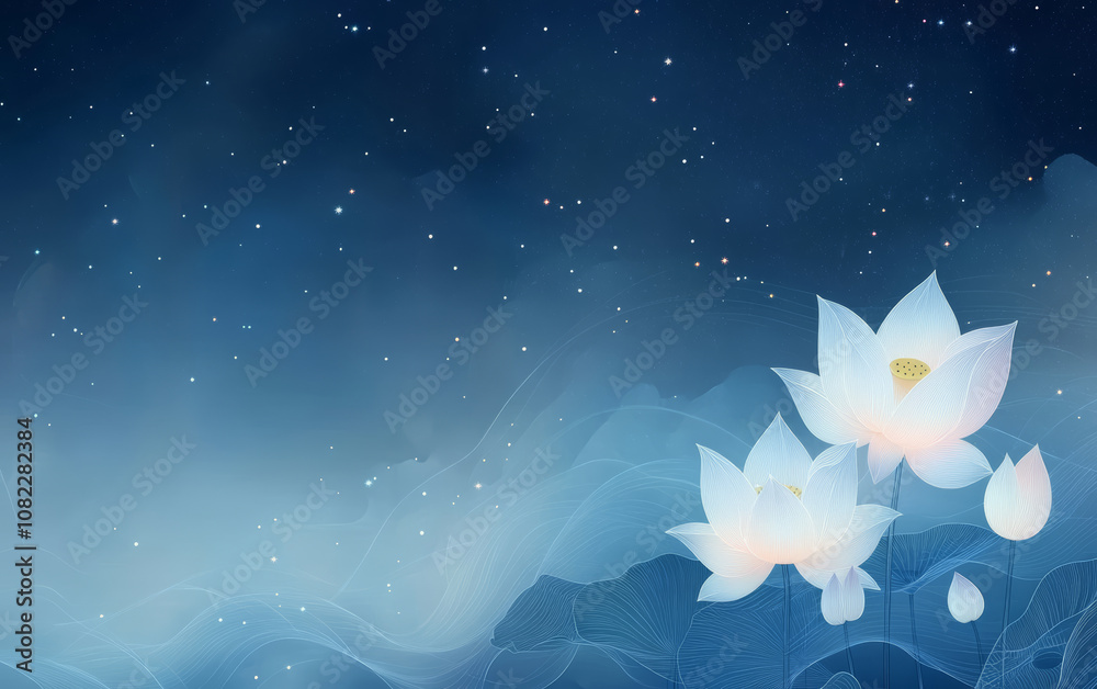 Fresh lotus theme art background
Fresh lotus theme art background