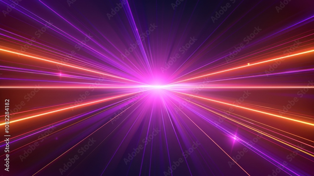 Abstract bright purple and orange light with a yellow streak background Abstract bright purple and orange light with a yellow streak background