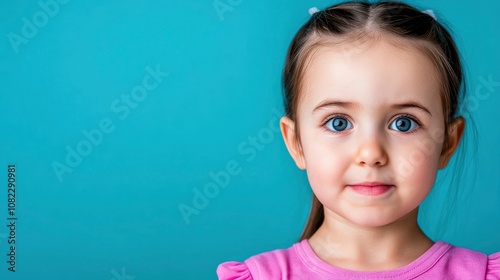 Portrait of a Young Girl with Blue Eyes