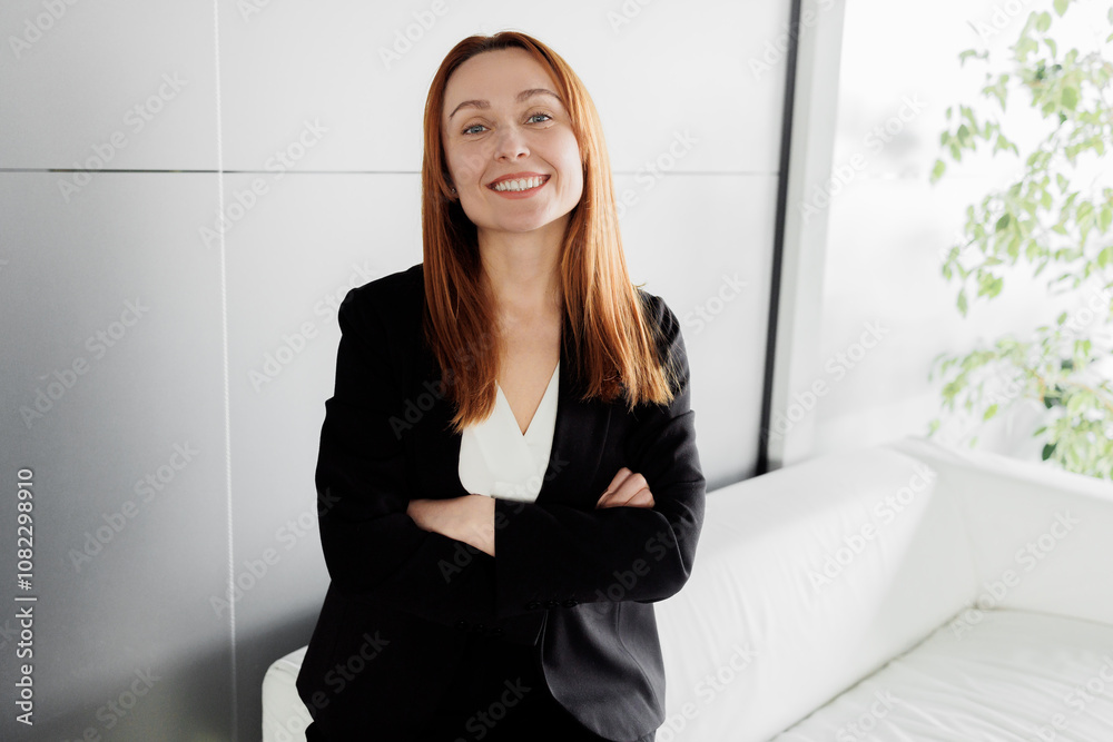 Professional Businesswoman Posing in Office Professional Businesswoman Posing in Office