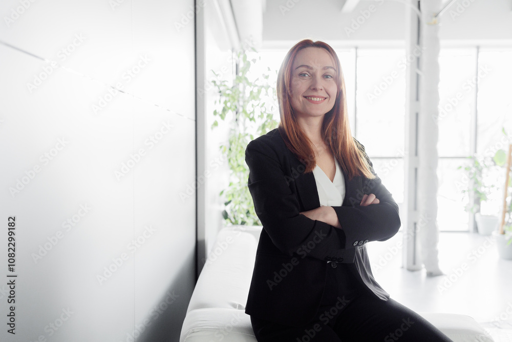 Professional Woman in Modern Office Professional Woman in Modern Office