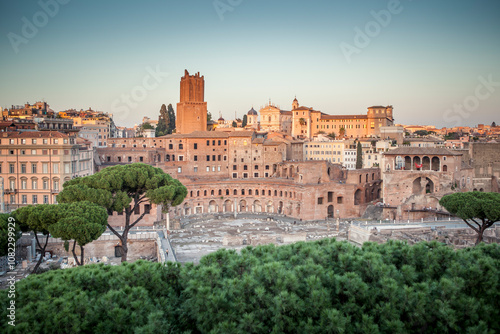 Roman Forum (Forum Magnum) – the oldest city square in Rome, surrounded by six of the seven hills: Capitoline, Palatine, Caelian, Esquiline, Viminal and Quirinal. photo