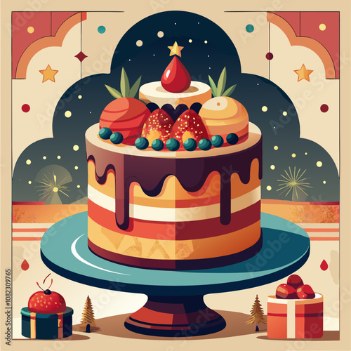 Christmas Cake Celebration: Festive Delight 