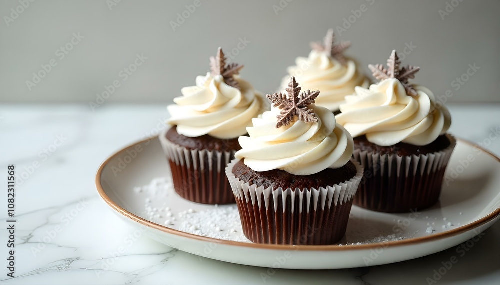 chocolate cupcake with icing and sprinkles chocolate cupcake with icing and sprinkles