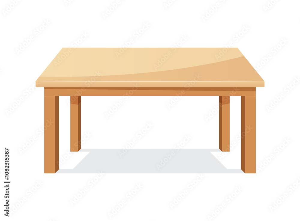 Table furniture icon in flat style. Wooden table vector illustration on isolated background. Dinner desk sign business concept. Table furniture icon in flat style. Wooden table vector illustration on isolated background. Dinner desk sign business concept.