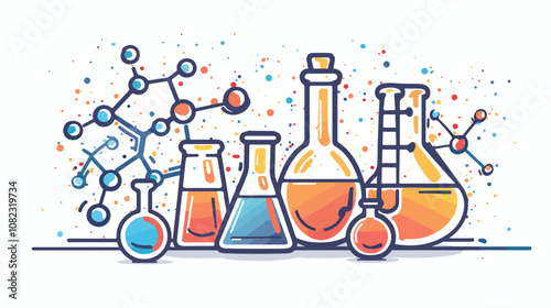 Chemical Compound Chemistry Vector Illustration