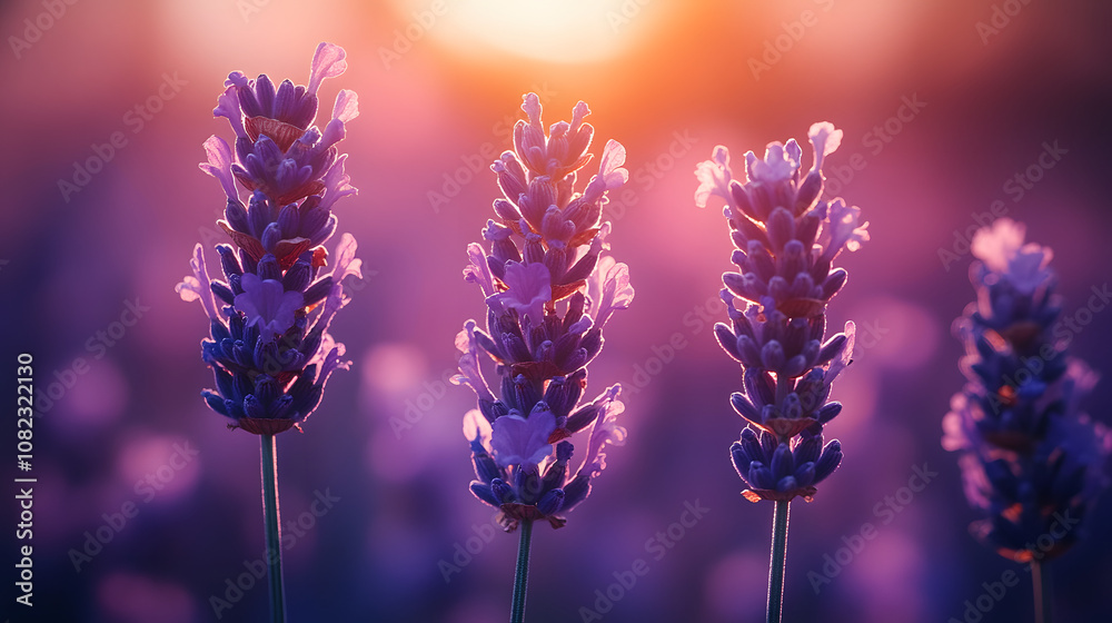 Obraz premium Exploring the Benefits and Delights of Lavender Honey: A Unique Floral Sweetener for Relaxation and Well-being