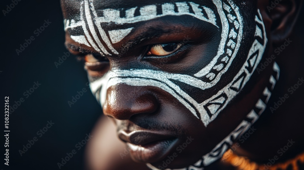 African Tribe Face Painting African Tribe Face Painting
