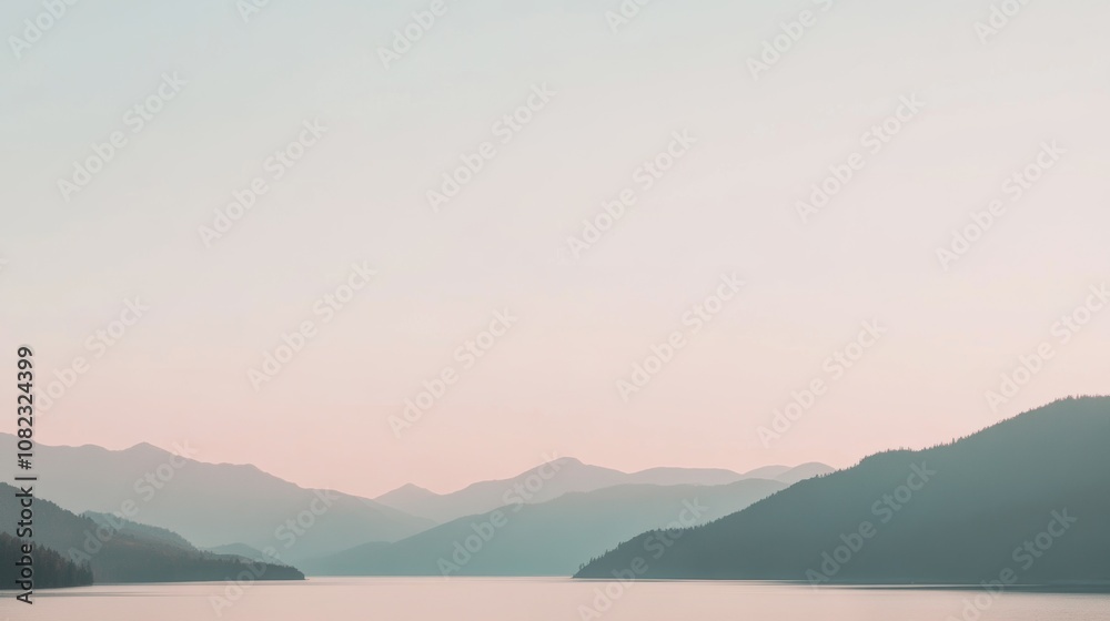 misty silhouettes of mountains in the distance, misty silhouettes of mountains in the distance,