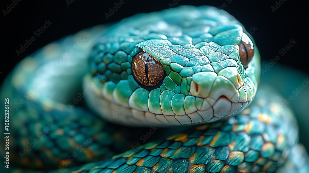 Fototapeta premium snake in forest