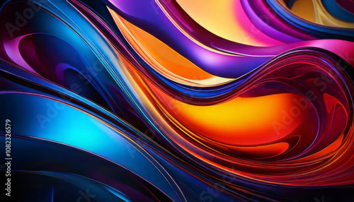 Abstract colorful background liquid pattern, liquid glass wallpaper background