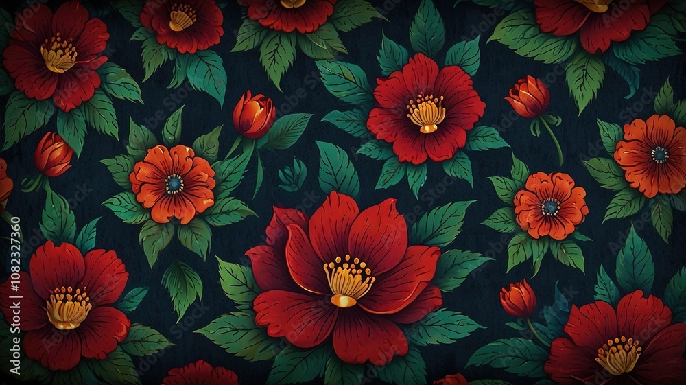 Flat Image Design on Fabric Textured Background Flat Image Design on Fabric Textured Background